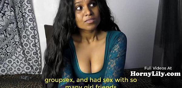  Bored Indian Housewife begs for threesome in Hindi with Eng subtitles